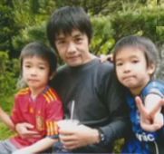 中川家妻と双子の息子