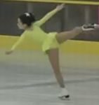 フィギュアスケートする中嶋朋子
